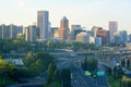 Portland Cityscape View from Aerial Tram Royalty Free Stock Photo